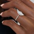 The Pave Kamellie Set With A 1 Carat Marquise Moissanite Discount