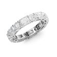 4.6ct Alternating Radiant and Round Basket Eternity Cheap