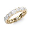 4.6ct Alternating Radiant and Round Basket Eternity Online Hot Sale