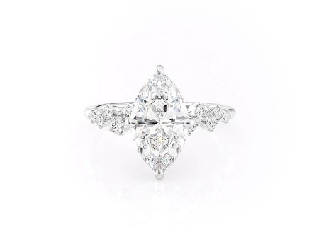 The Mia Set With A 1.5 Carat Marquise Moissanite Online Hot Sale