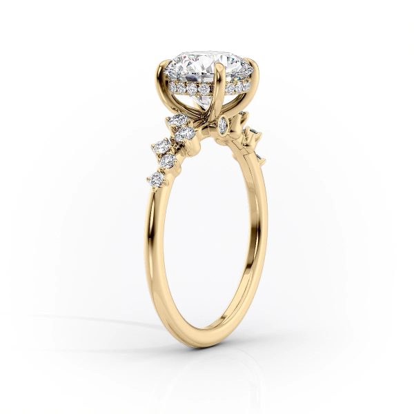 The Mia Set With A 3.5 Carat Marquise Moissanite For Cheap