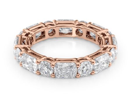 4.6ct Alternating Radiant and Round Basket Eternity Online now