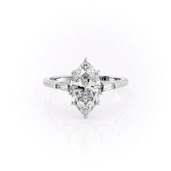 The Pave Liv Set With A 1 Carat Marquise Moissanite Discount