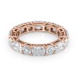 4.6ct Alternating Radiant and Round Basket Eternity Fashion