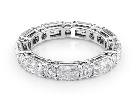 3.7ct Alternating Radiant and Round Basket Eternity Online now