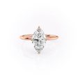 The Crown Kamellie Set With A 4 Carat Marquise Moissanite Supply