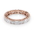 3.7ct Alternating Radiant and Round Basket Eternity on Sale