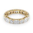 4.6ct Alternating Radiant and Round Basket Eternity Online Hot Sale