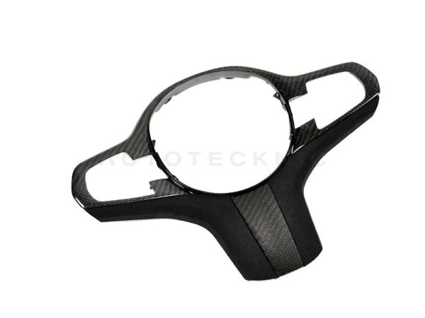 Autotecknic Steering Wheel Trim BMW 5 Series G30 (17-20) Carbon Alcantara Finish Online Hot Sale