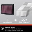 K&N Air Filter Honda Civic 1.6L (96-01) [Including Si] Performance Replacement - 33-2104 Online