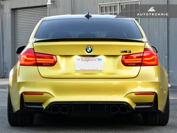 Autotecknic Rear Bumper Trim BMW M3 F80 (2015-2017) Carbon Fiber on Sale