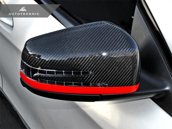 Autotecknic Replacement Mirror Covers Mercedes S-Class W221 Sedan (10-13) Carbon Fiber For Sale